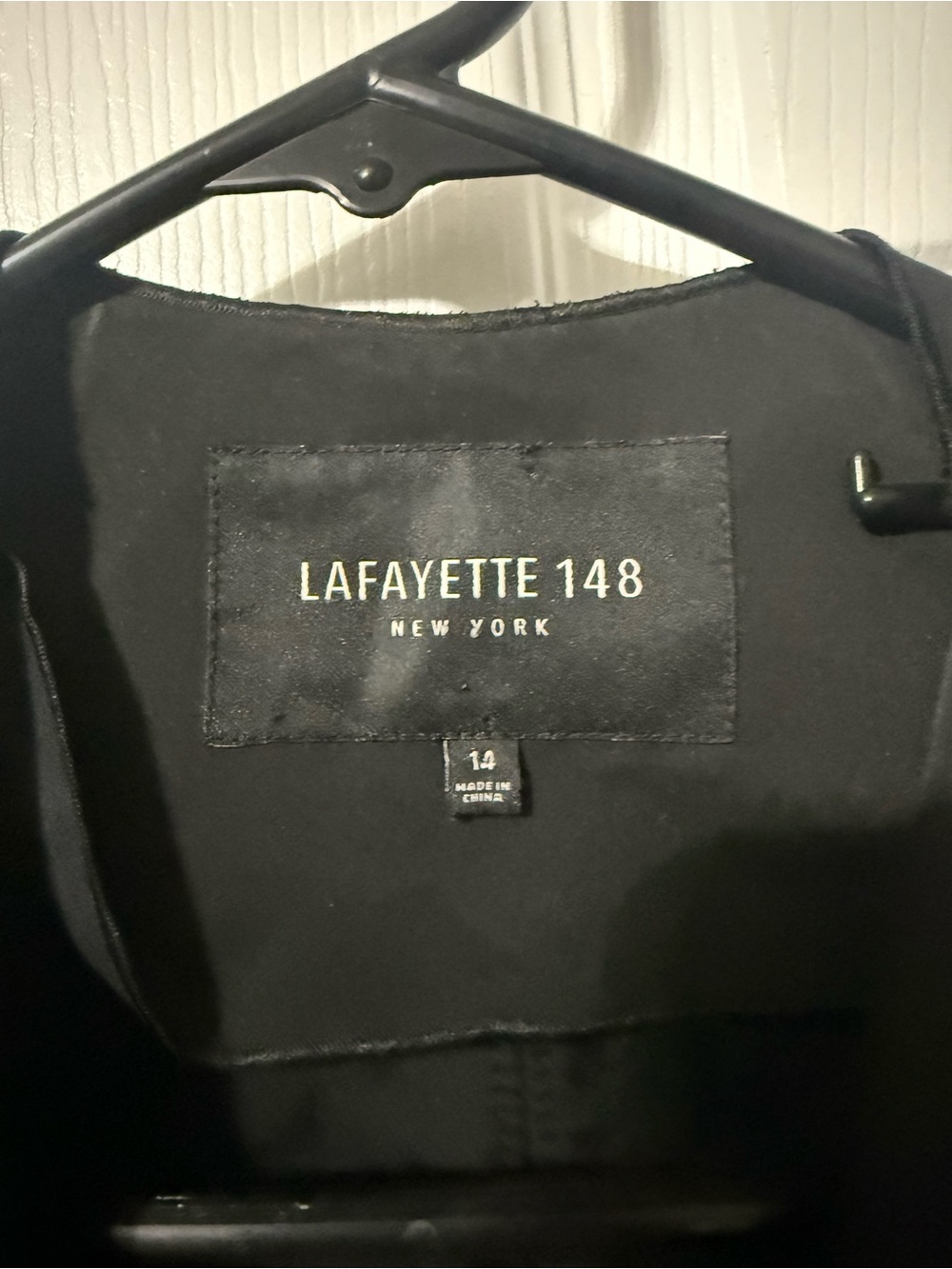 Lafayette 148 Black Drape Open Front Jacket- 14 - Picture 4 of 7
